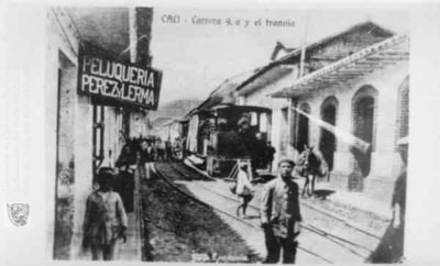 Tranvía a vapor de Cali, Carrera 9, Año 1925