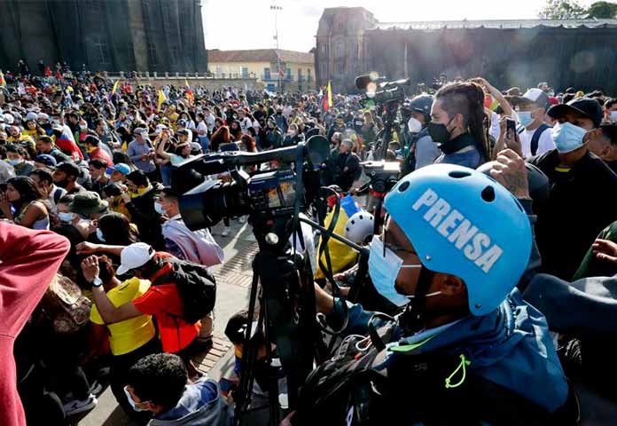 La prensa, otra de las víctimas de las protestas en Colombia