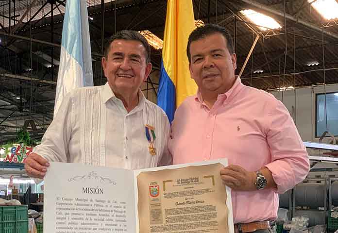 Concejo entregó medalla Santiago de Cali al empresario del calzado Rómulo Marín